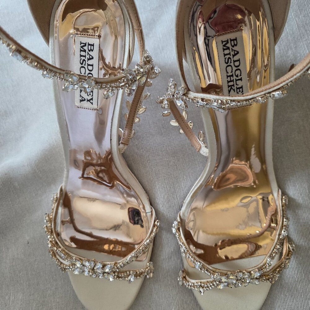 Badgley Mishka Champaign Jeweled Wedding Shoes - Picture 10 of 10
